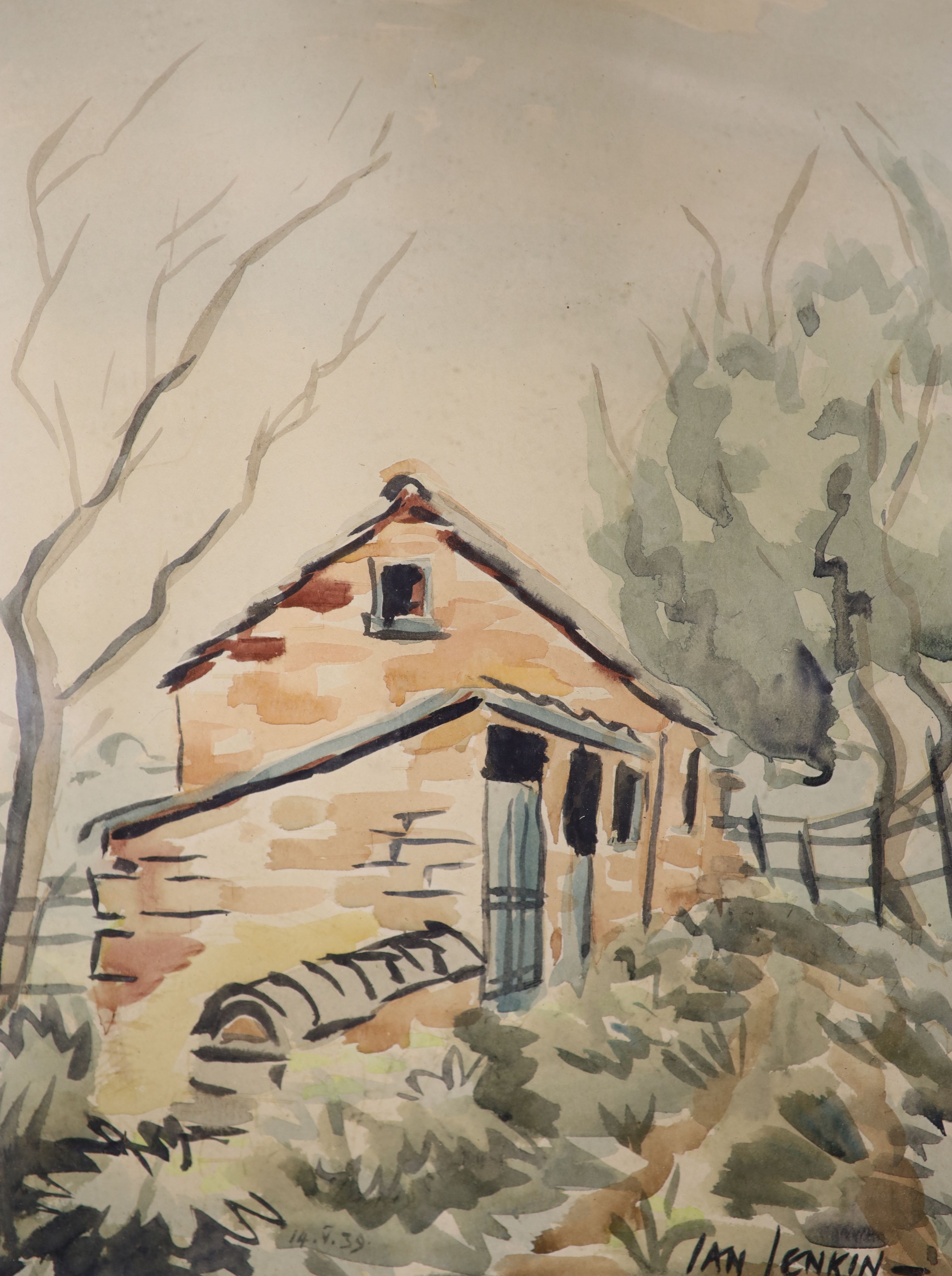 Carolyn Piets (b.1951), three watercolours, Karnelika, India, Pushkar Town and Pushkar Fair, signed and dated c.1985, largest 24 x 37cm and a watercolour by Ian Jenkin